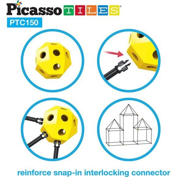 Fort Building Kit Playset 150 Pcs Toy Set Forts Construction Builder Blocks Toys - Picture 2 of 7